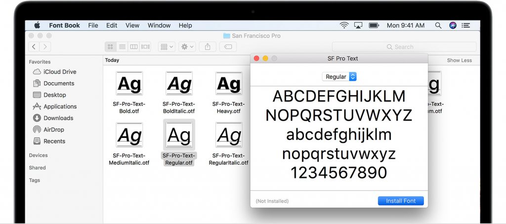 How to install fonts on a Mac – DLSServe