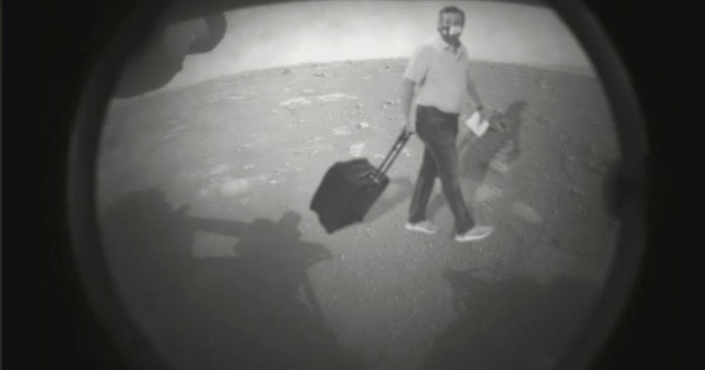 Ted Cruz’s vacation and the Mars rover landing coincide in a meme