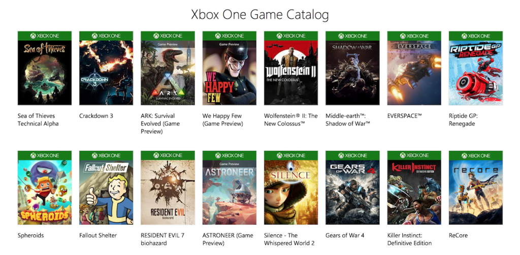 list of xbox game pass play anywhere