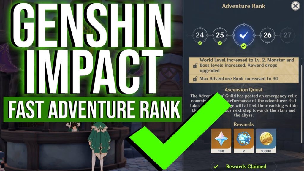 How To Quickly Level Up The Adventure Rank In Genshin Impact - Reverasite