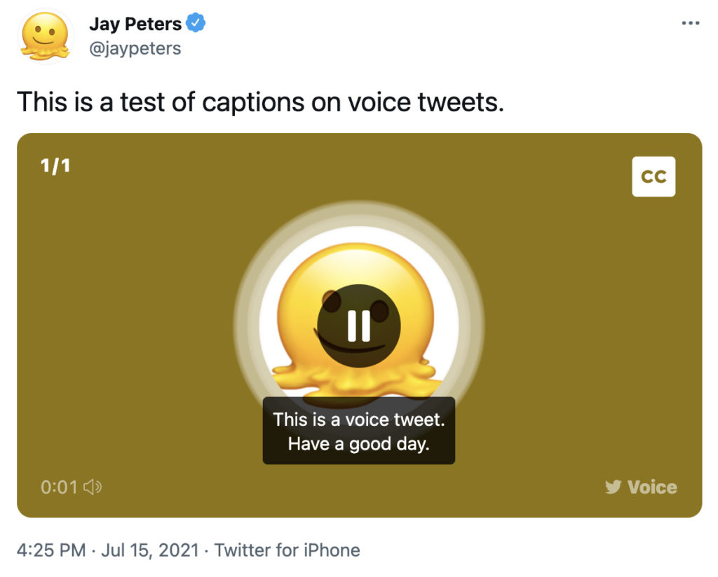 Twitter Adds Captions To Voice Tweets More Than A Year After They First