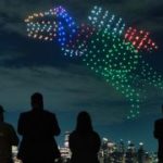 Lego celebrates space with a drone show showcasing kid-designed spacecrafts