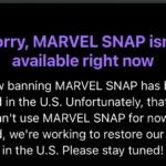 Marvel Snap is banned, just like TikTok