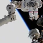 Watch this ISS astronaut take a ride on a robotic arm 250 miles over London