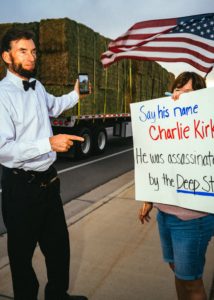 Scenes From Charlie Kirk’s Spontaneous Memorial in Utah