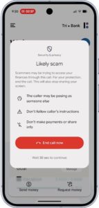 Android phones can warn you if you open financial apps during a scam call