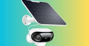 Save 34% on this 4K wireless outdoor security camera with solar power and 180° dual-lens coverage
