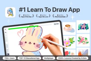 Meet the ArtWorkout app: The personal trainer for learning how to draw