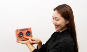 Samsung concepts put an OLED screen on a classroom robot and retro music gear 