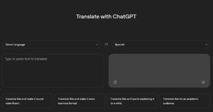 Try ChatGPT Translate if you need your message rewritten, not just translated